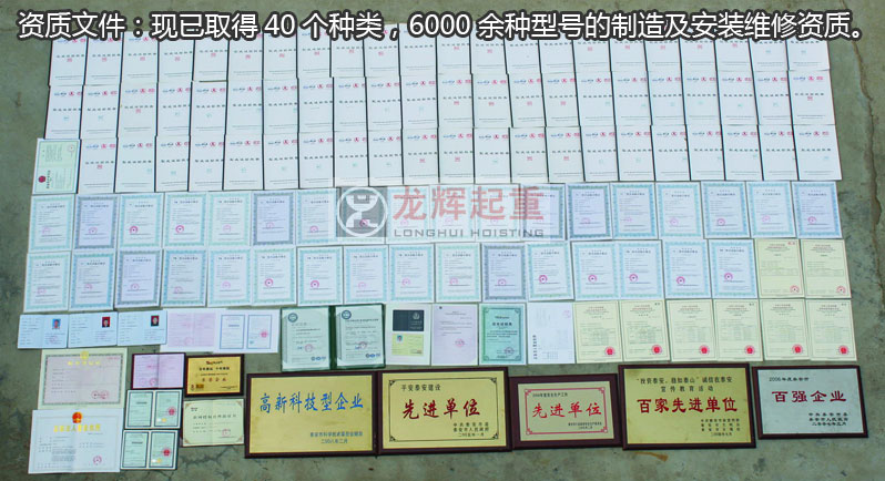 山東龍輝起重機(jī)械有限公司資質(zhì)文件